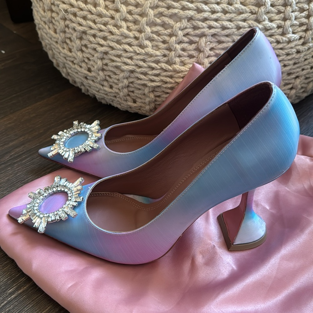 Amina Muaddi - Fairy Tale begum brooch pointed toe - Picture 3 of 11